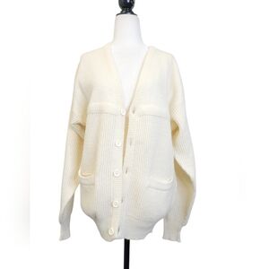 Bugatchi coastal grandma Knit wool blend cardigan